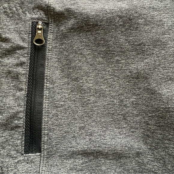 Lululemon Sz 6 Inspire Tight Leggings Grey Pink  Neon Zip Front Pockets Running - Picture 2 of 10